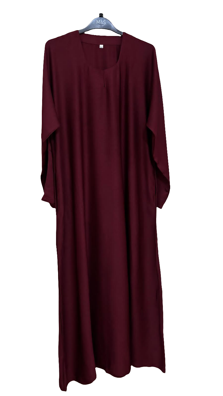 Crimson classic abaya