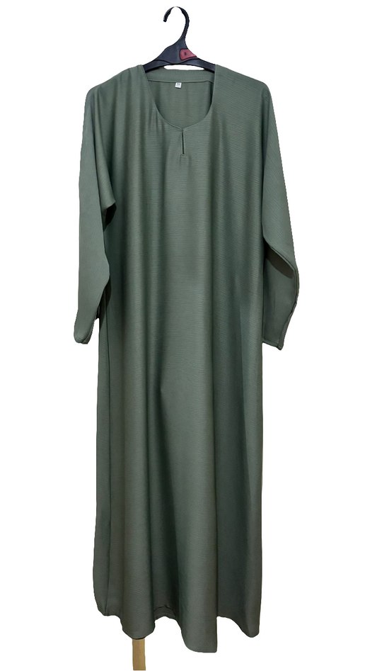Olive serenity plain abaya
