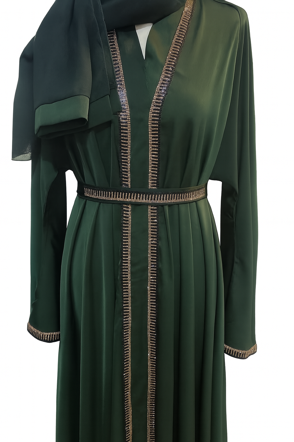 Emerald Elegance Abaya