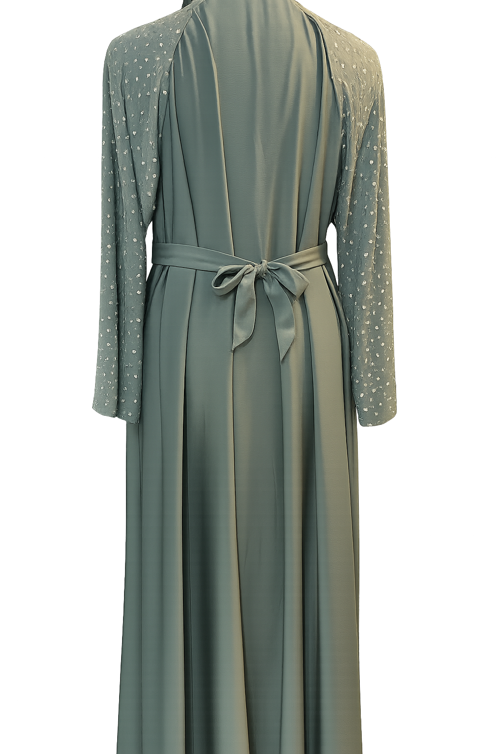 Dusty Blue Pearl Abaya