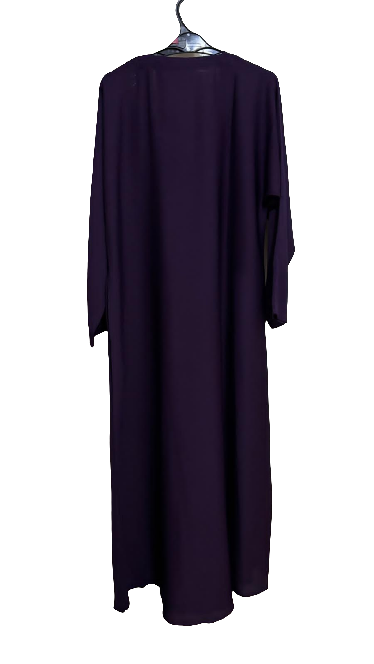 Classic plum abaya