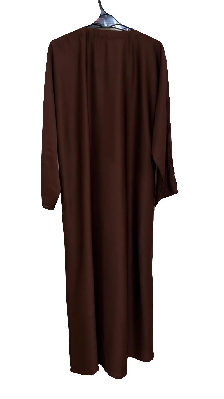 Mocha elegance abaya