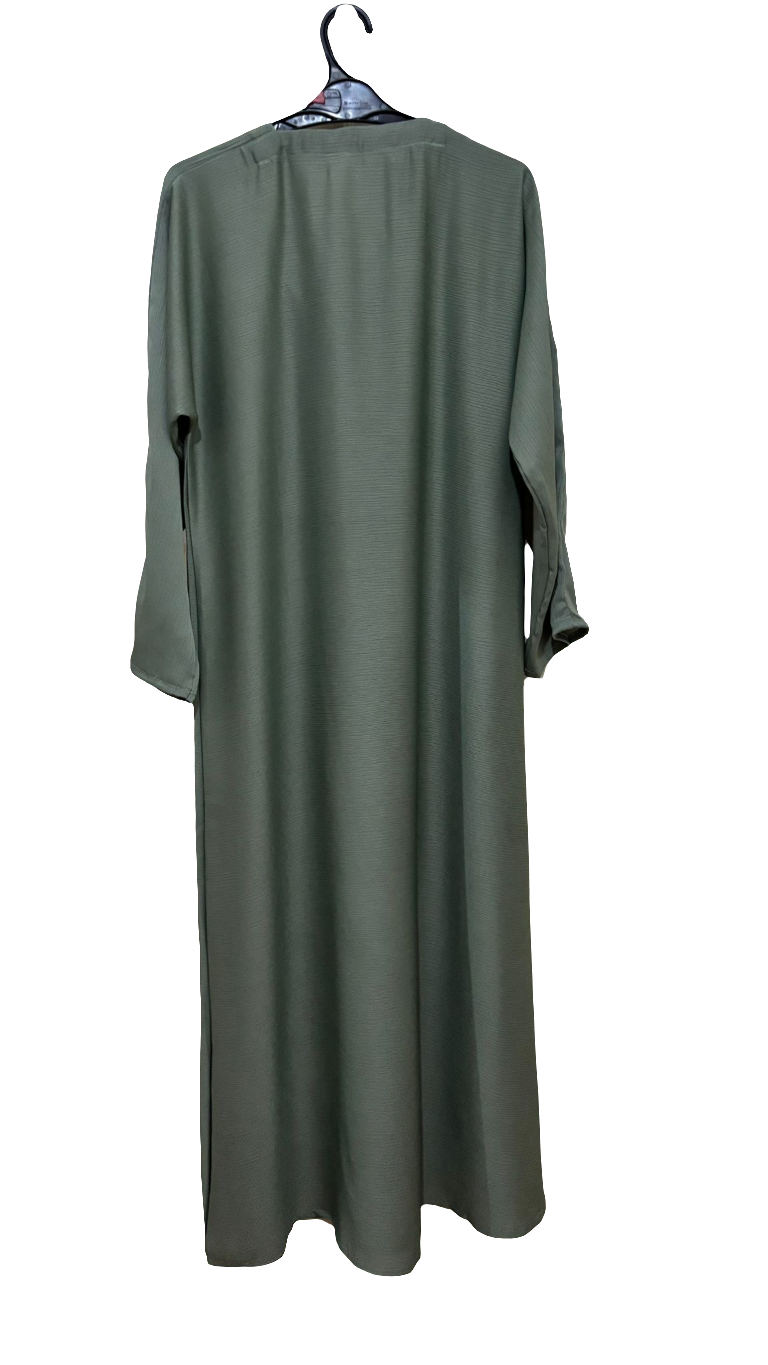 Olive serenity plain abaya