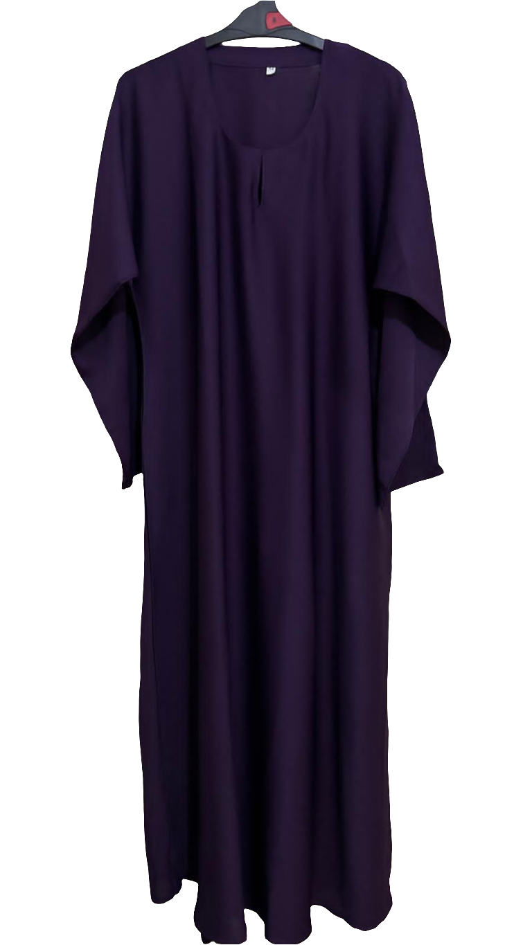 Classic plum abaya
