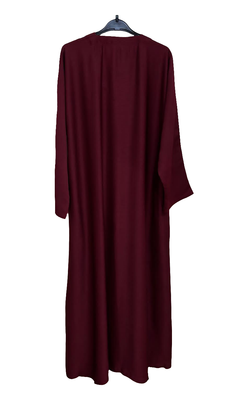 Crimson classic abaya