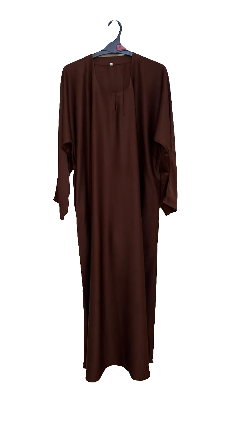 Mocha elegance abaya