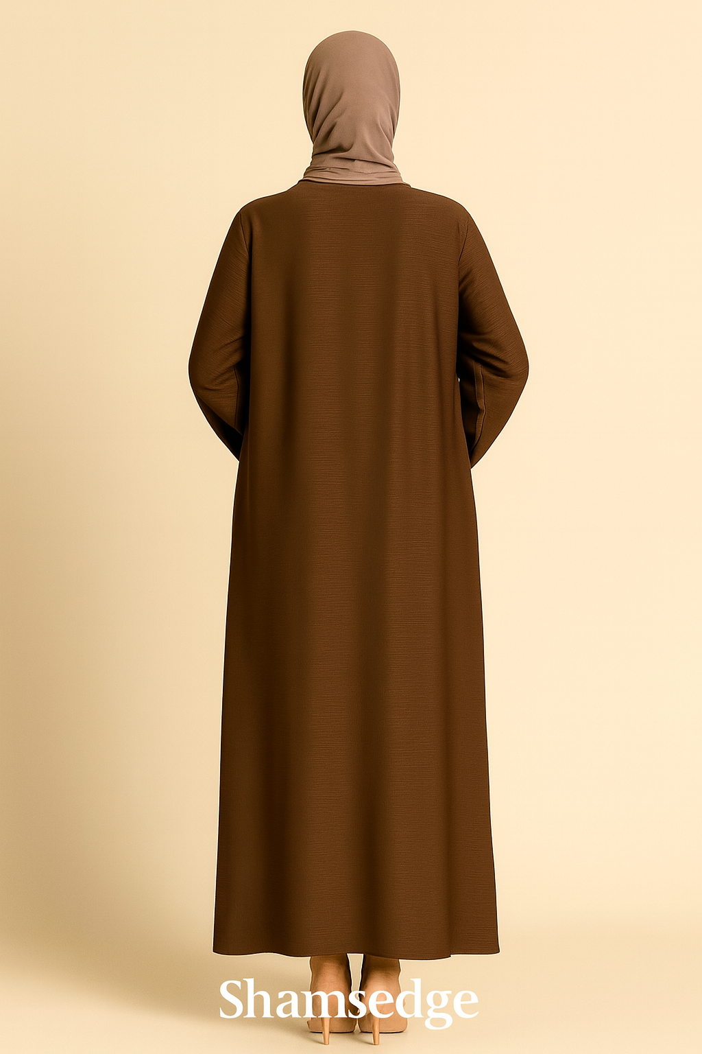 Mocha classic abaya