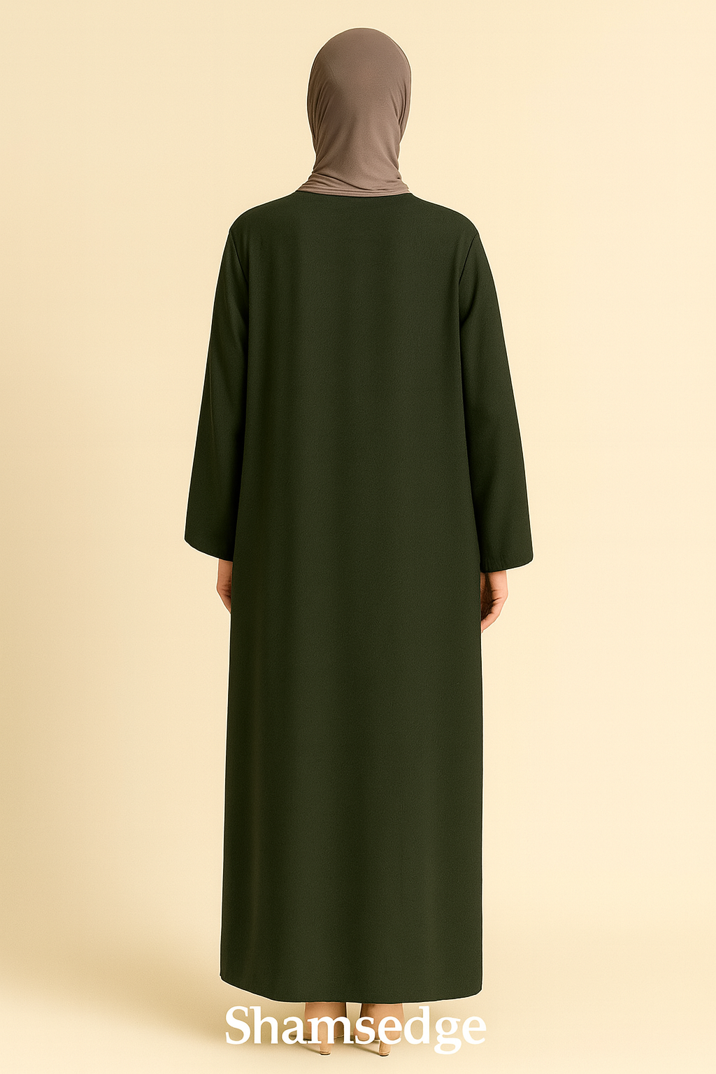 Forest green abaya