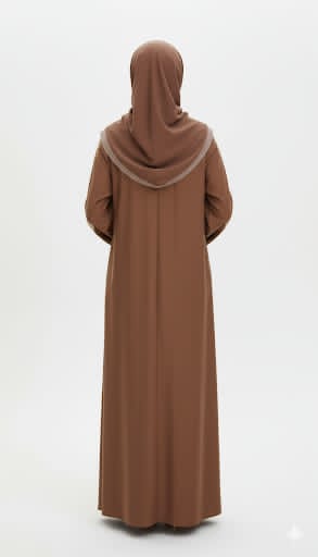 Golden bloom abaya