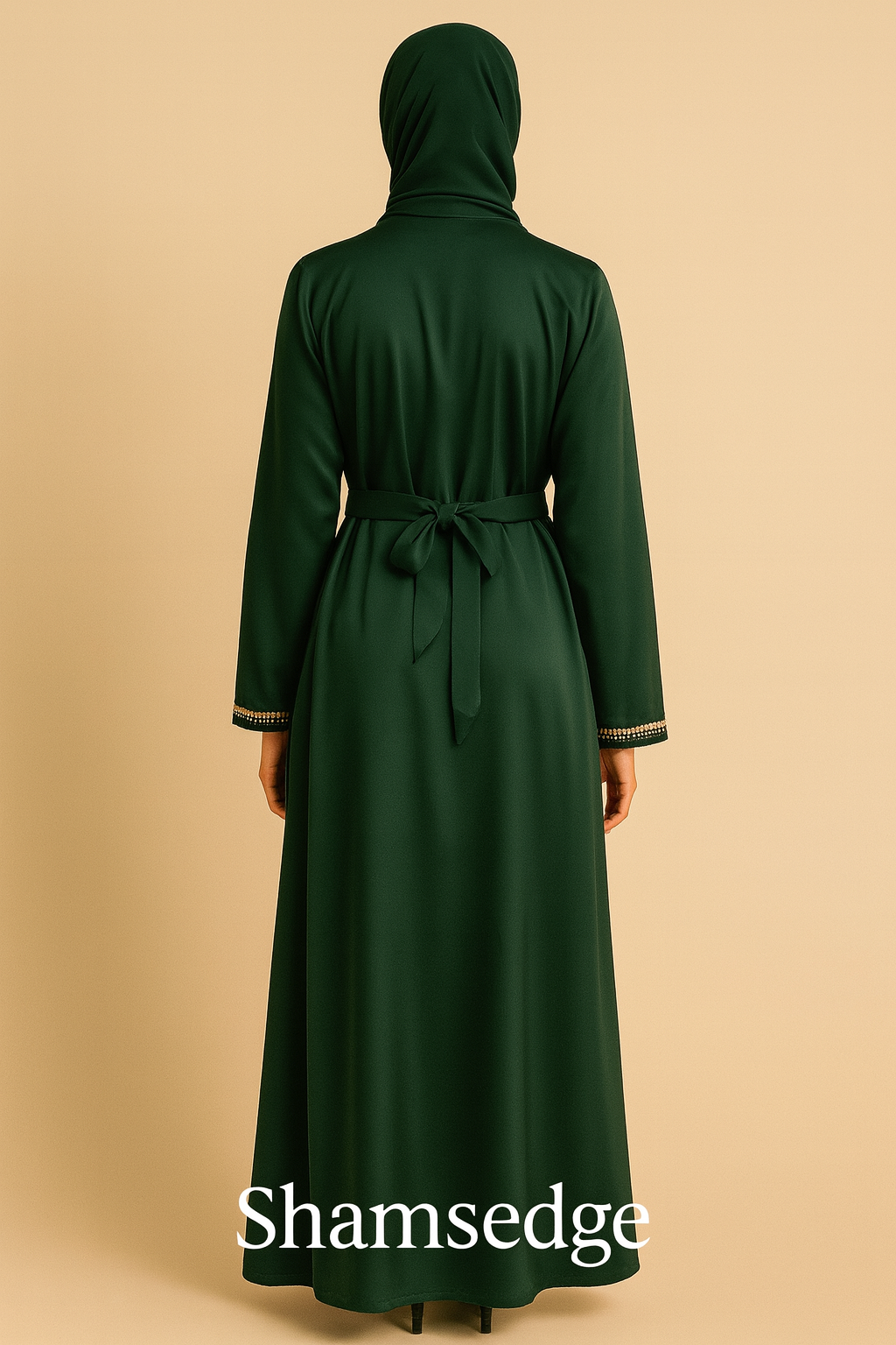 Emerald Elegance Abaya